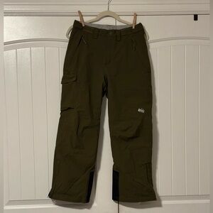 REI CO-OP Growth Spurt Fleece Lined Snowboard Ski Snow Pants Kids Large